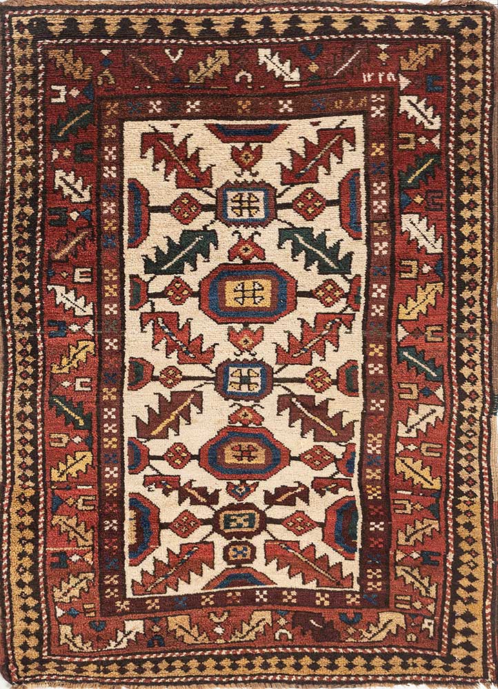 White/Red Ochre Moroccan Rugs