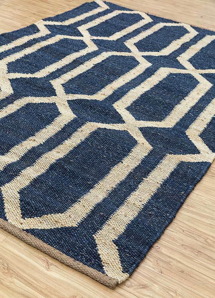 Deep Navy/Cloud White Flat Weaves Rugs