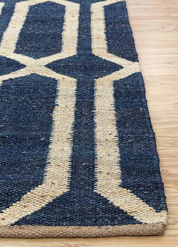 Deep Navy/Cloud White Flat Weaves Rugs