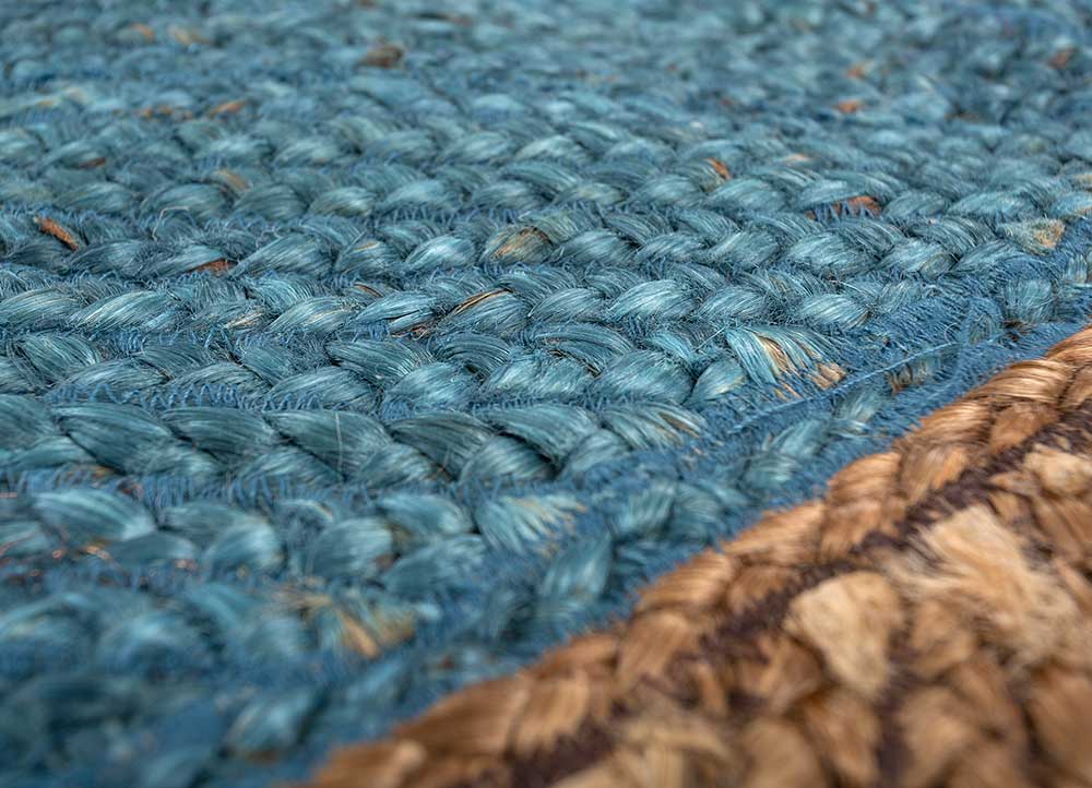 Inky Sea/Aegean Blue Flat Weaves Rugs