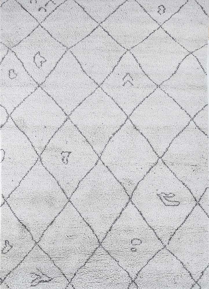 Natural Silver/Natural Cocoa Brown Moroccan Rugs