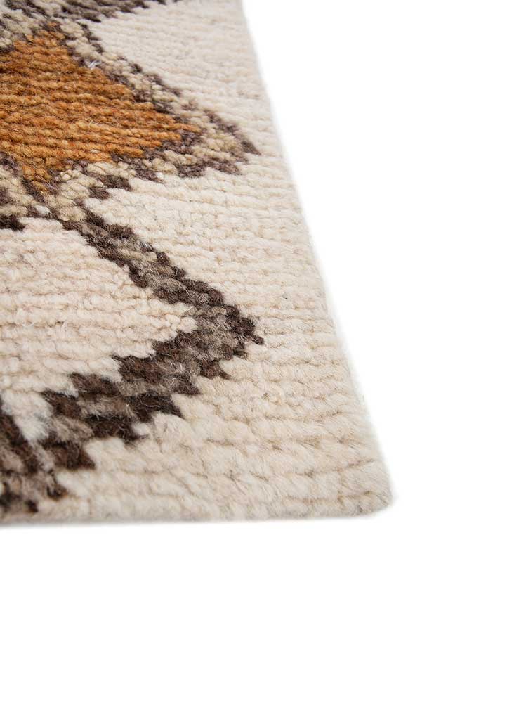 Linen White/Cola Moroccan Rugs