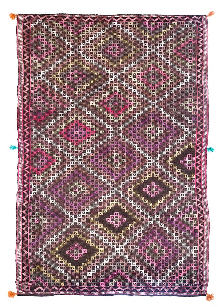 Coffee/Deep Lake Moroccan Rugs