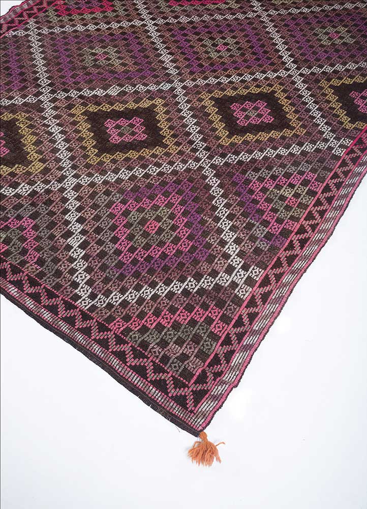 Coffee/Deep Lake Moroccan Rugs