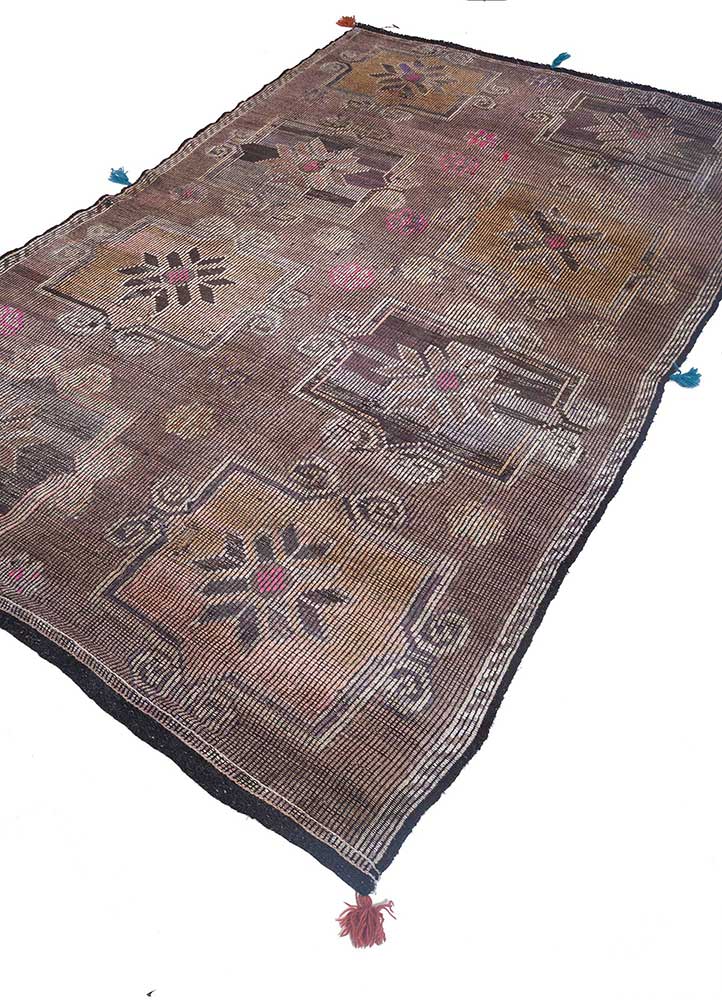 Coffee/Natural Brown Moroccan Rugs