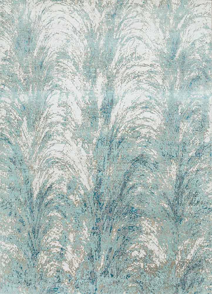 Light Sea Mist/White Hand Knotted Rugs