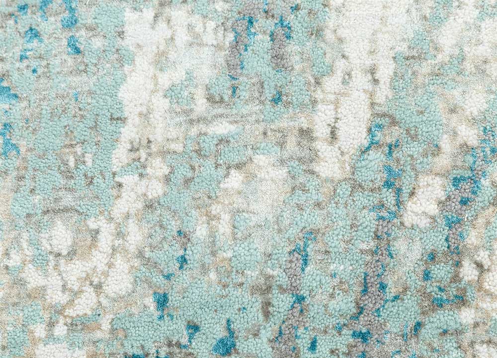 Light Sea Mist/White Hand Knotted Rugs