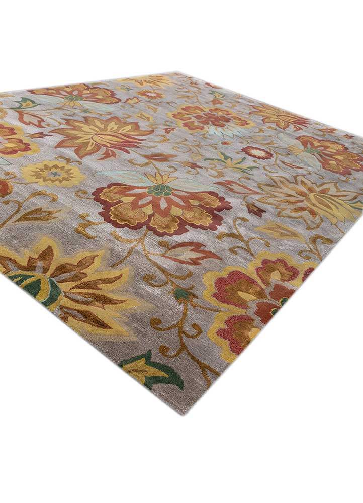 Ashwood/Dark Amber Gold Hand Tufted Rugs