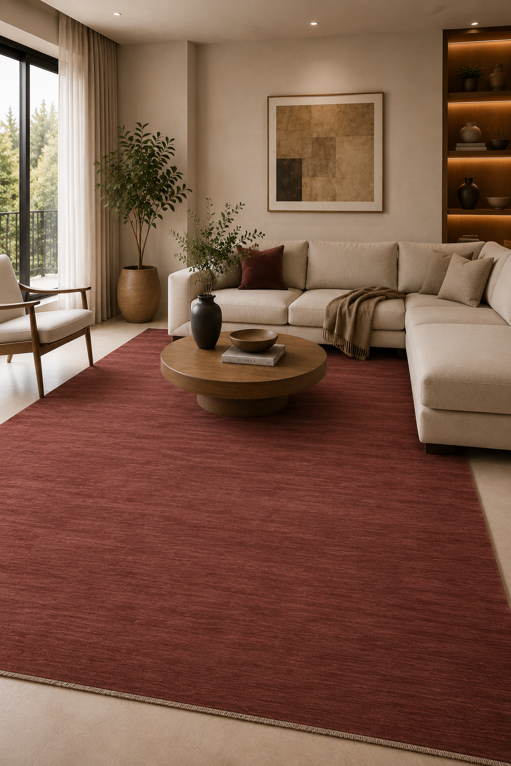 Redwood Hand-Tufted Wool Rug