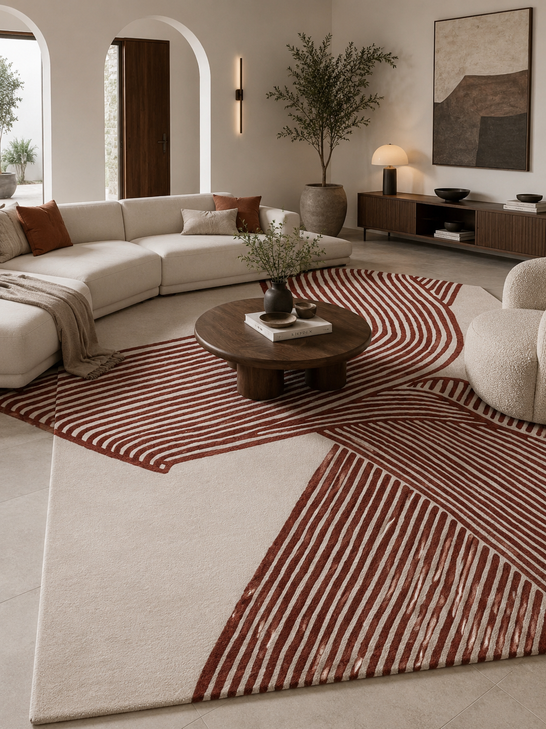 Terracotta Current Rug