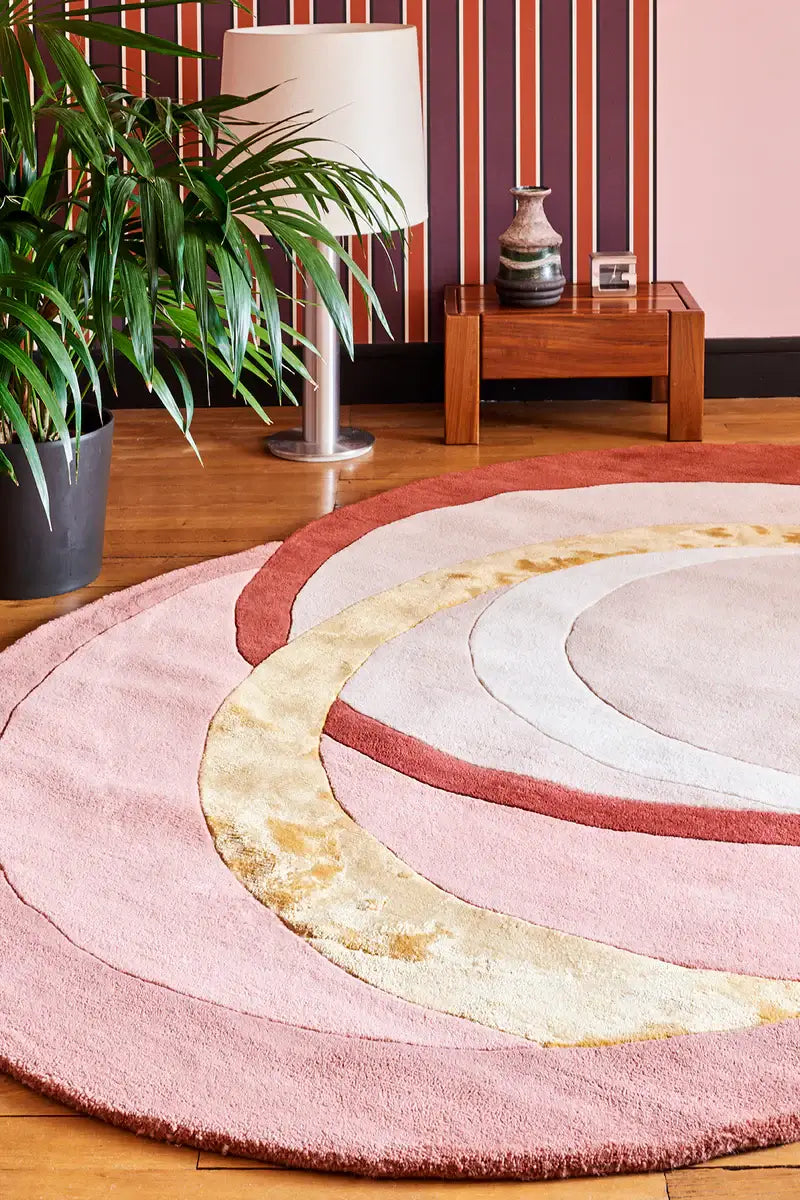 Pink Irregular Shape Rug