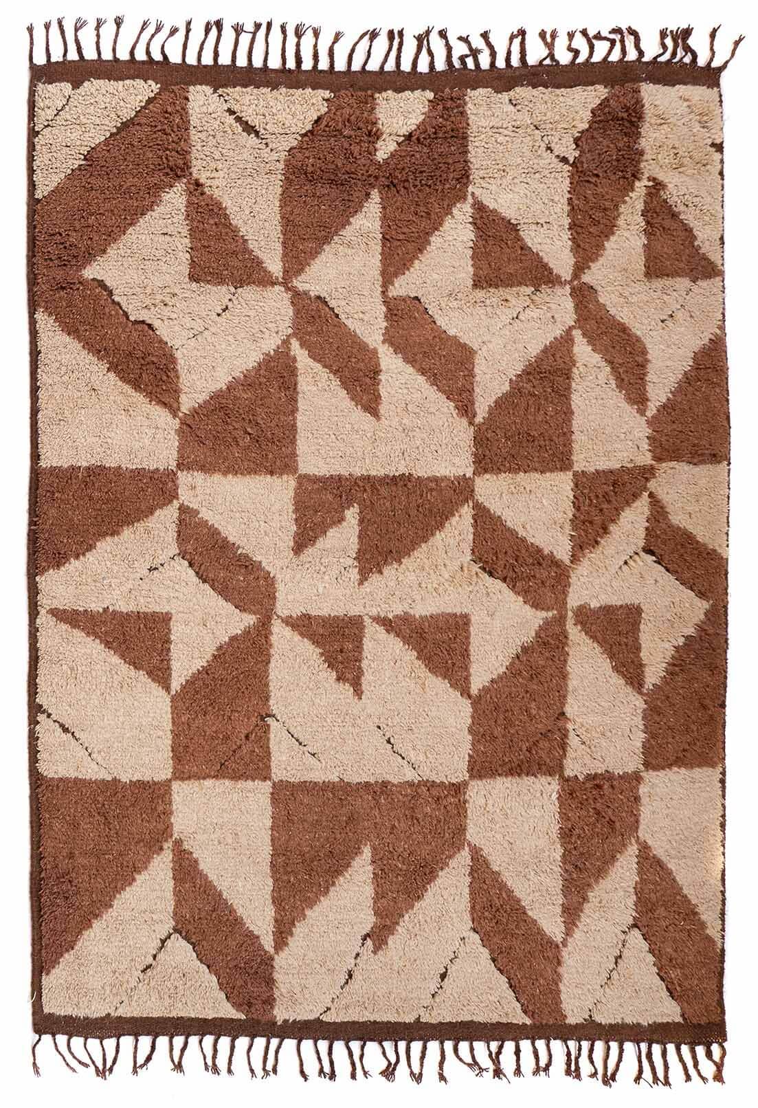 Beige and Rust Geometrical Pattern