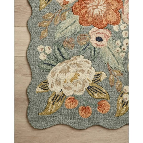 Silhouette Garden Scallop Rug