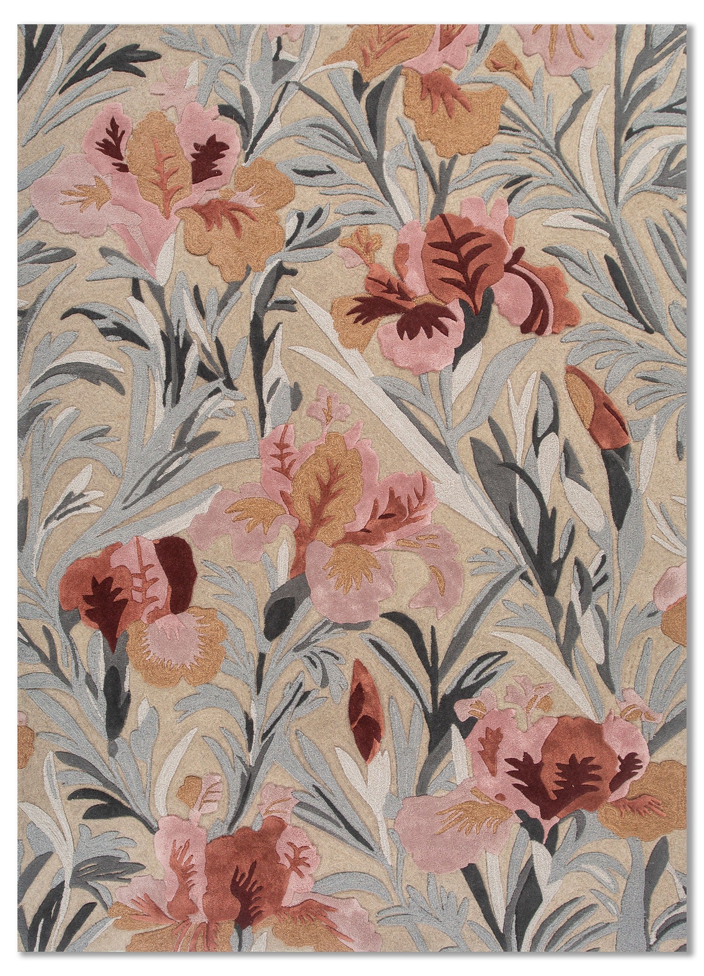 Skyline blue hand tufted Rug