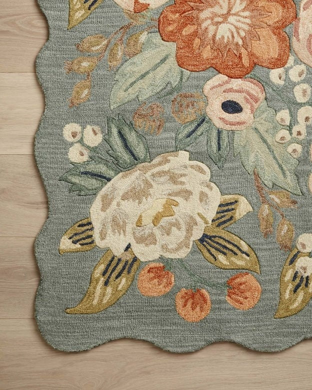 Silhouette Garden Scallop Rug