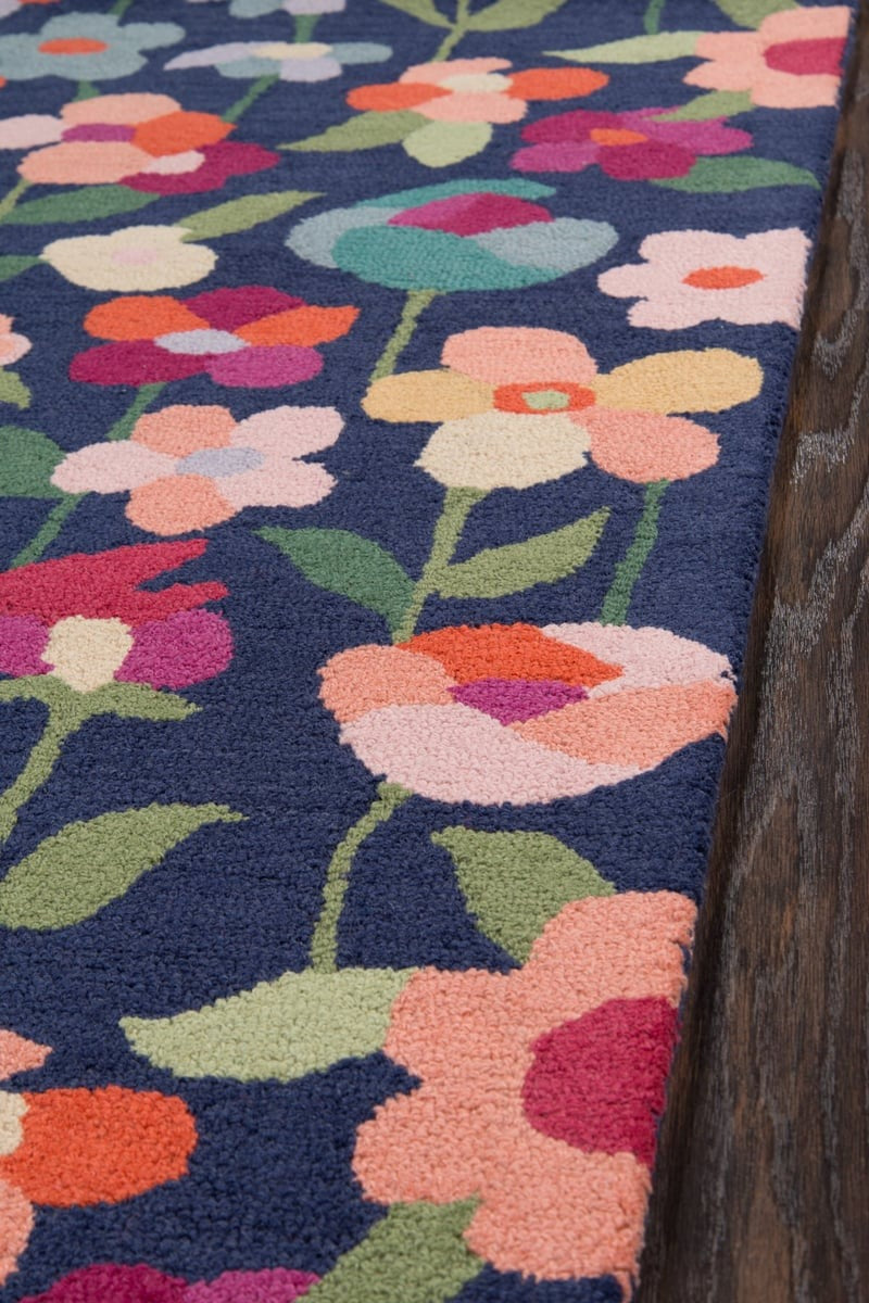 Bloomline Midnight Floral Rug