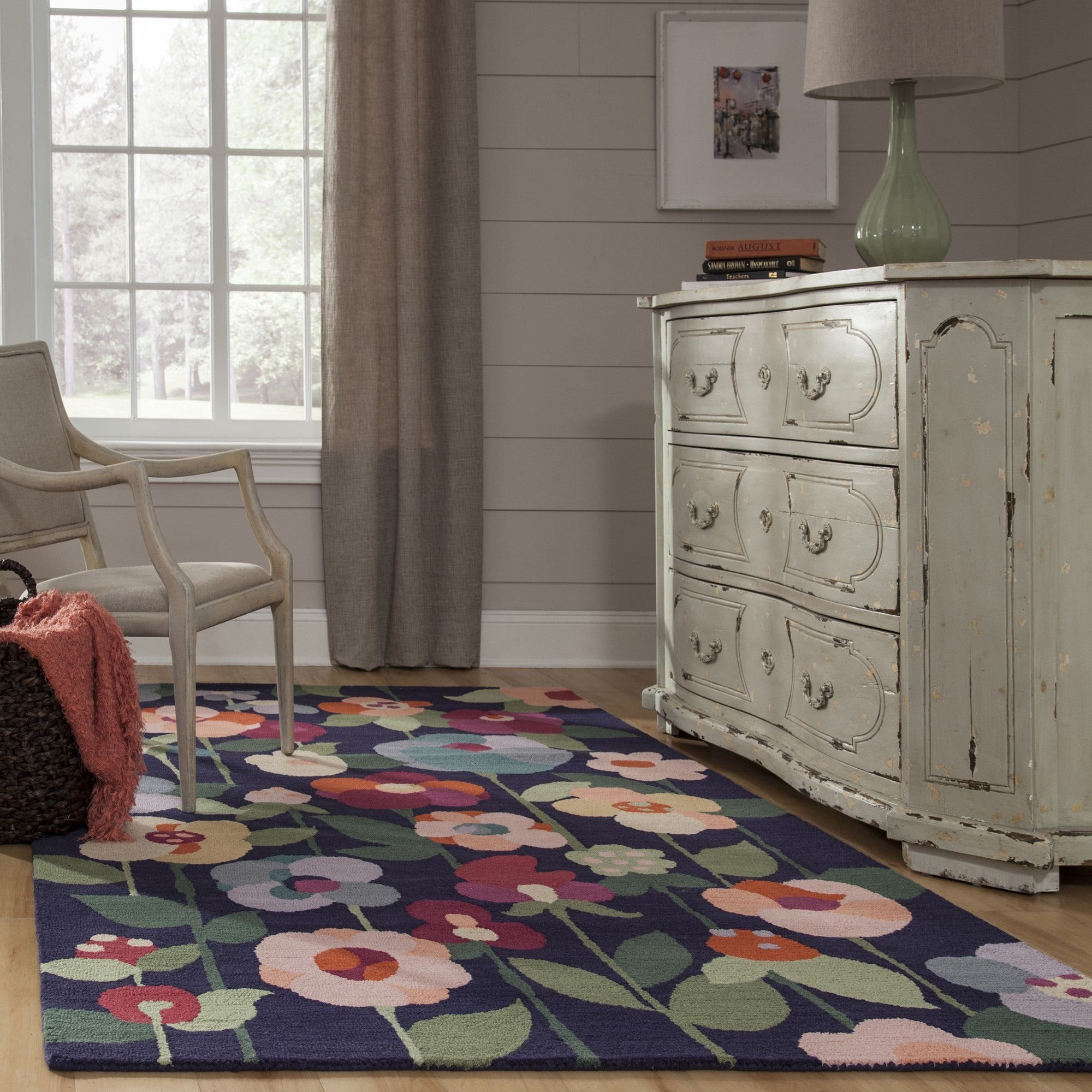 Bloomline Midnight Floral Rug