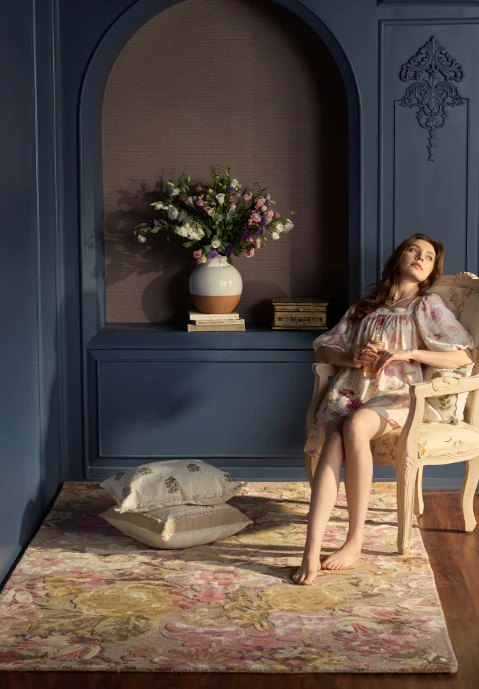 Blossom Reverie Wool Rug