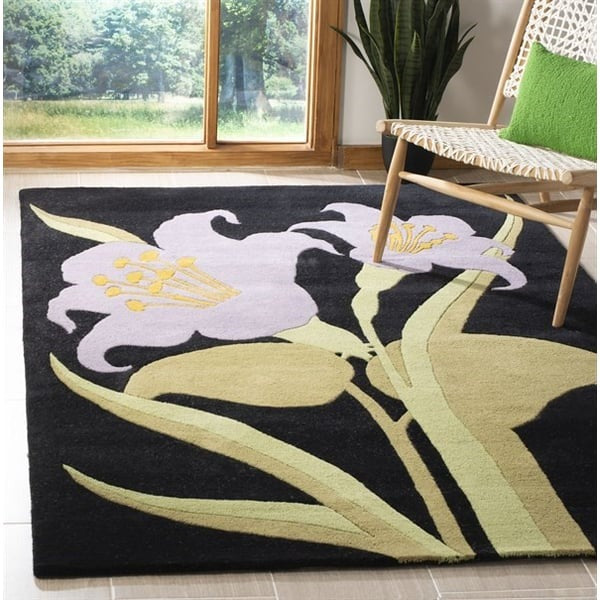 Liliana Noir Lily Rug