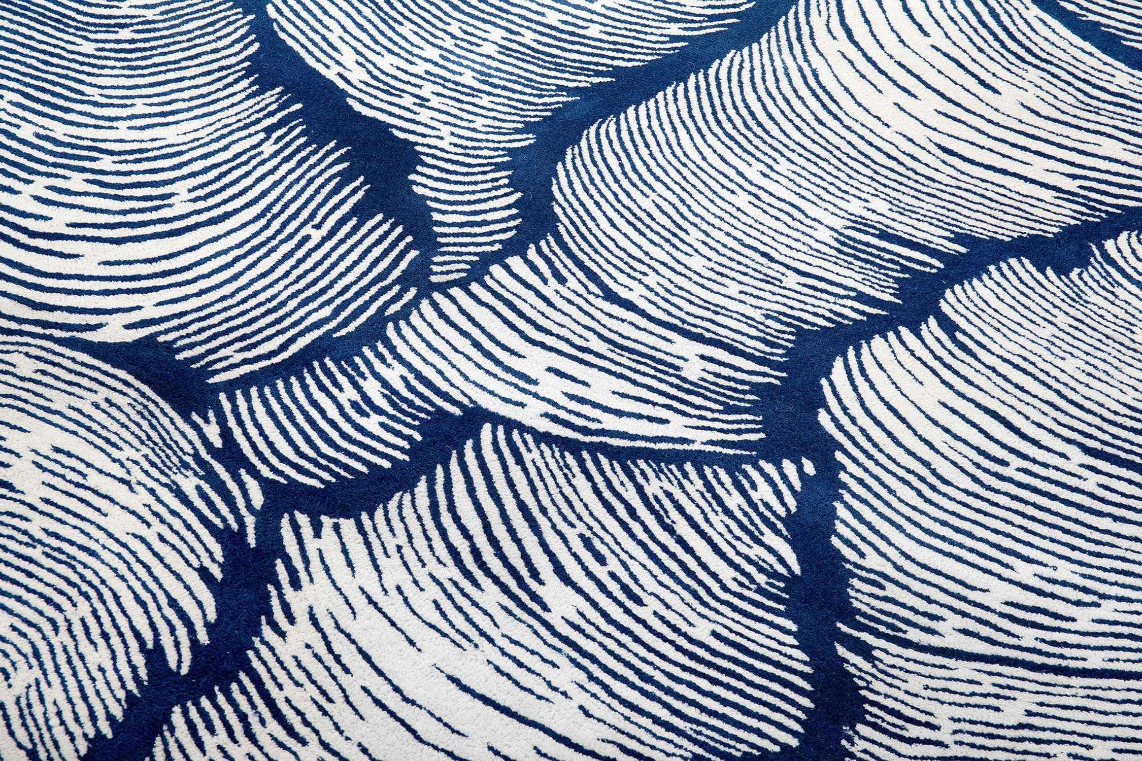 Ocean Ripple Abstract Rug