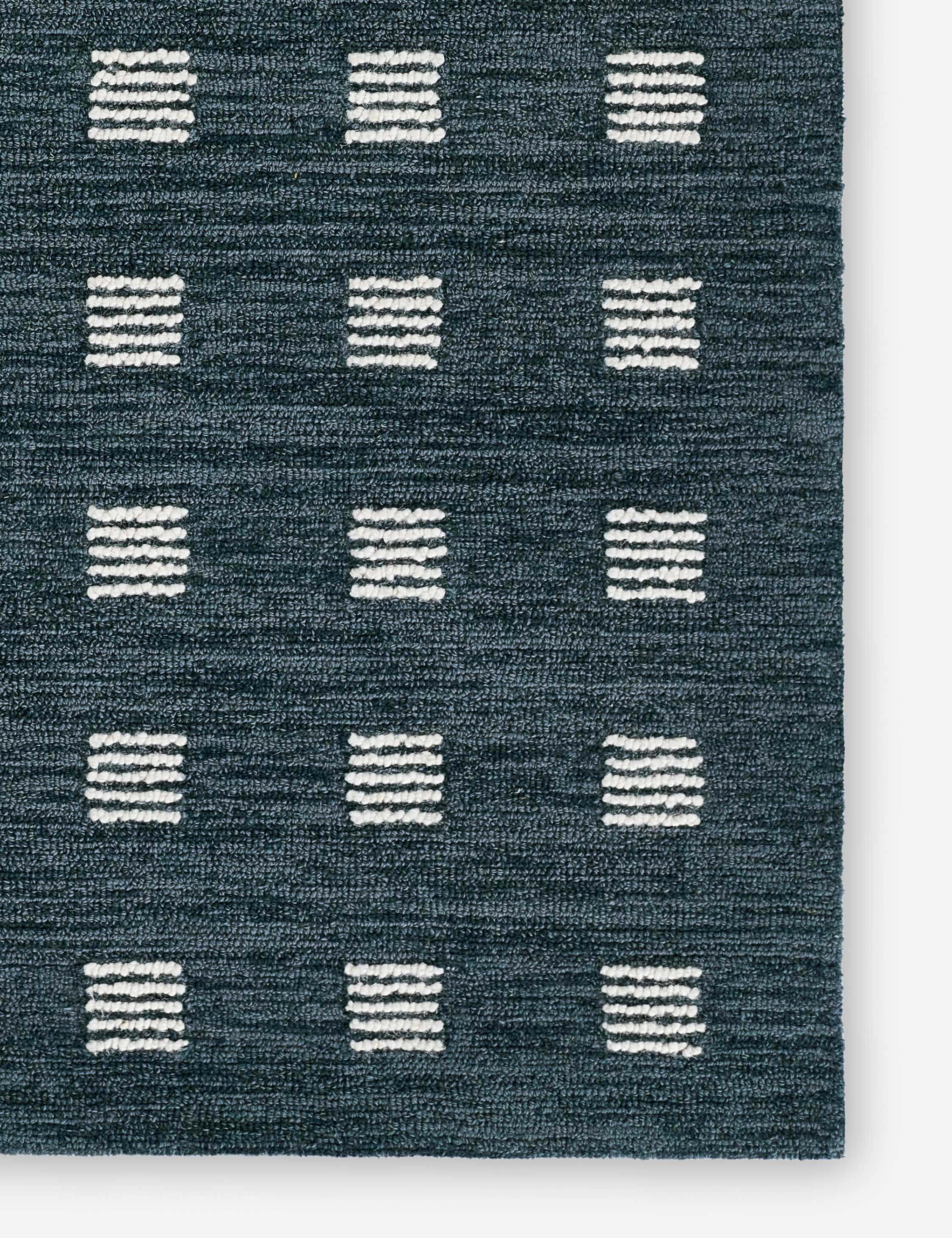 Ebba Blue Hand-Tufted Wool Rug