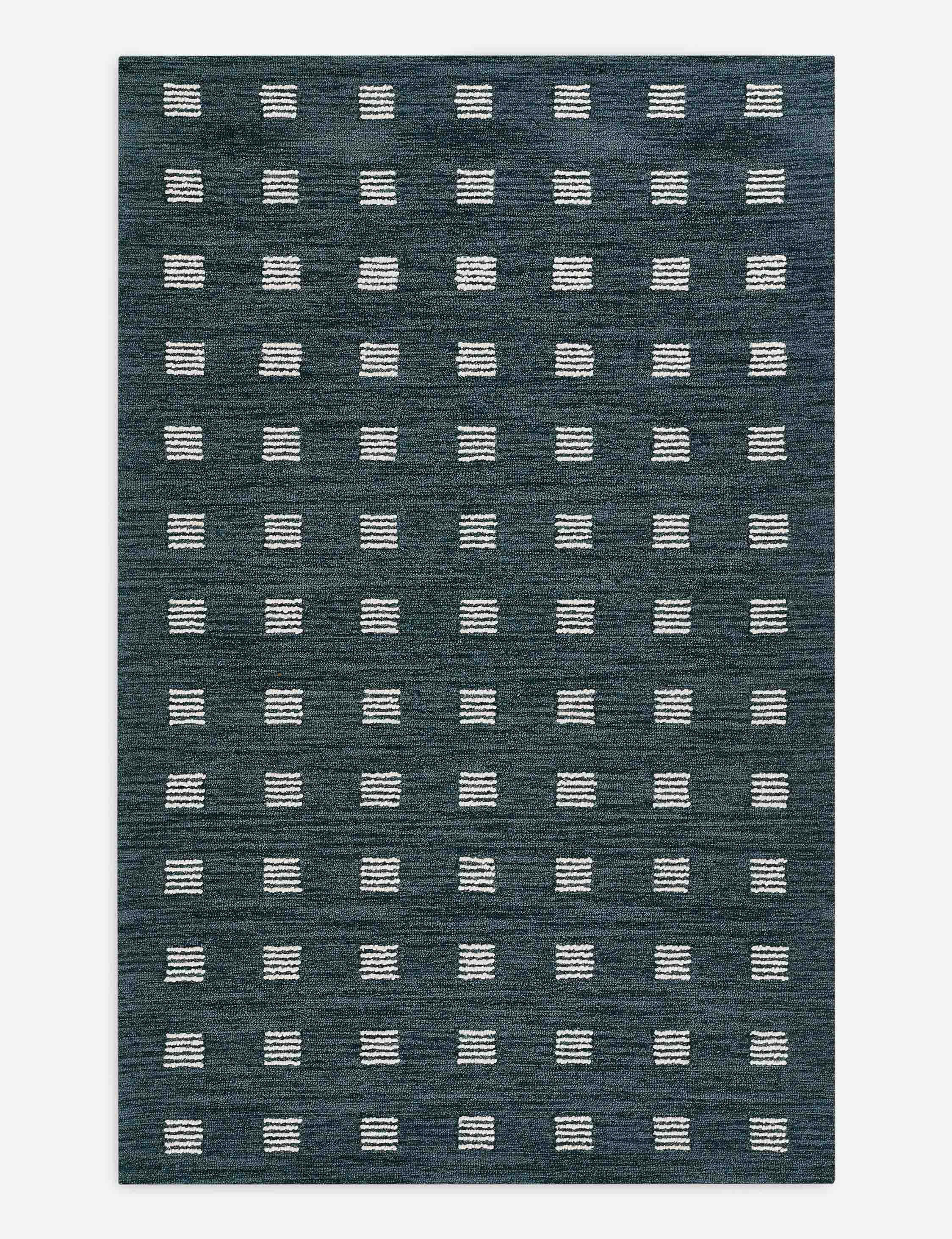 Ebba Blue Hand-Tufted Wool Rug